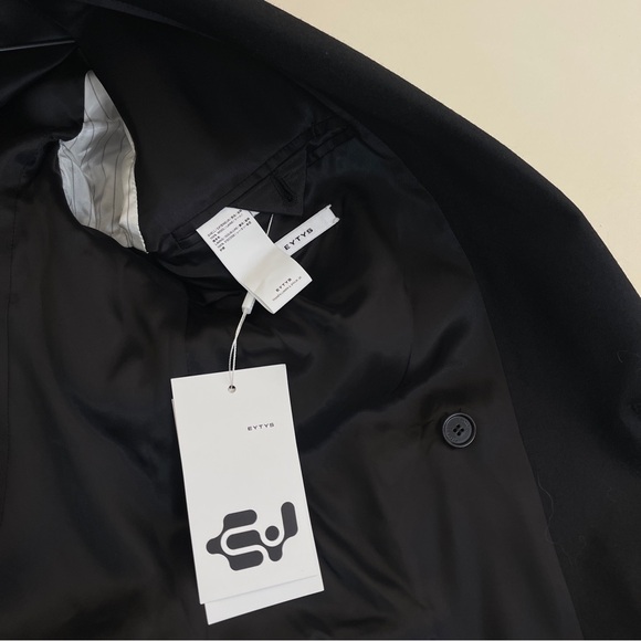 NWT EYTYS Milo Blazer in Black Oversized Boxy Minimalist Sophisticated Business - Picture 7 of 10